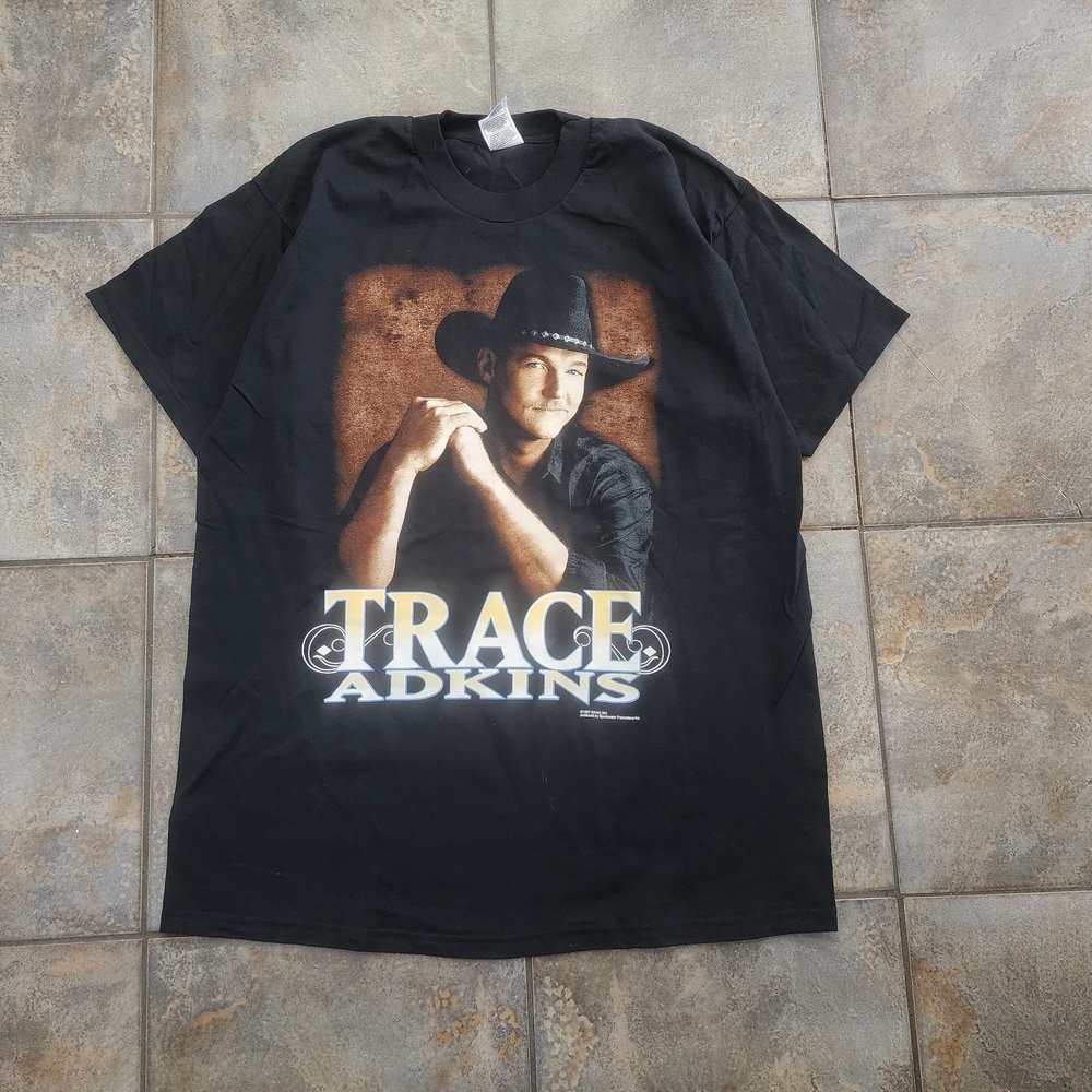 Vintage 90s Trace Adkins Men's XL 1997 Country Music Band Tour T Shirt